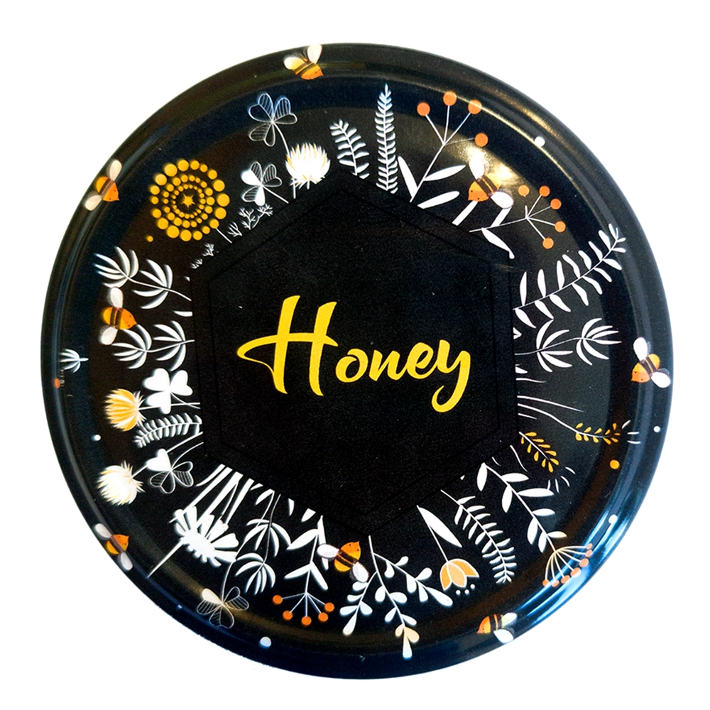 Capac 82mm - Honey pe fundal negru, mod 2