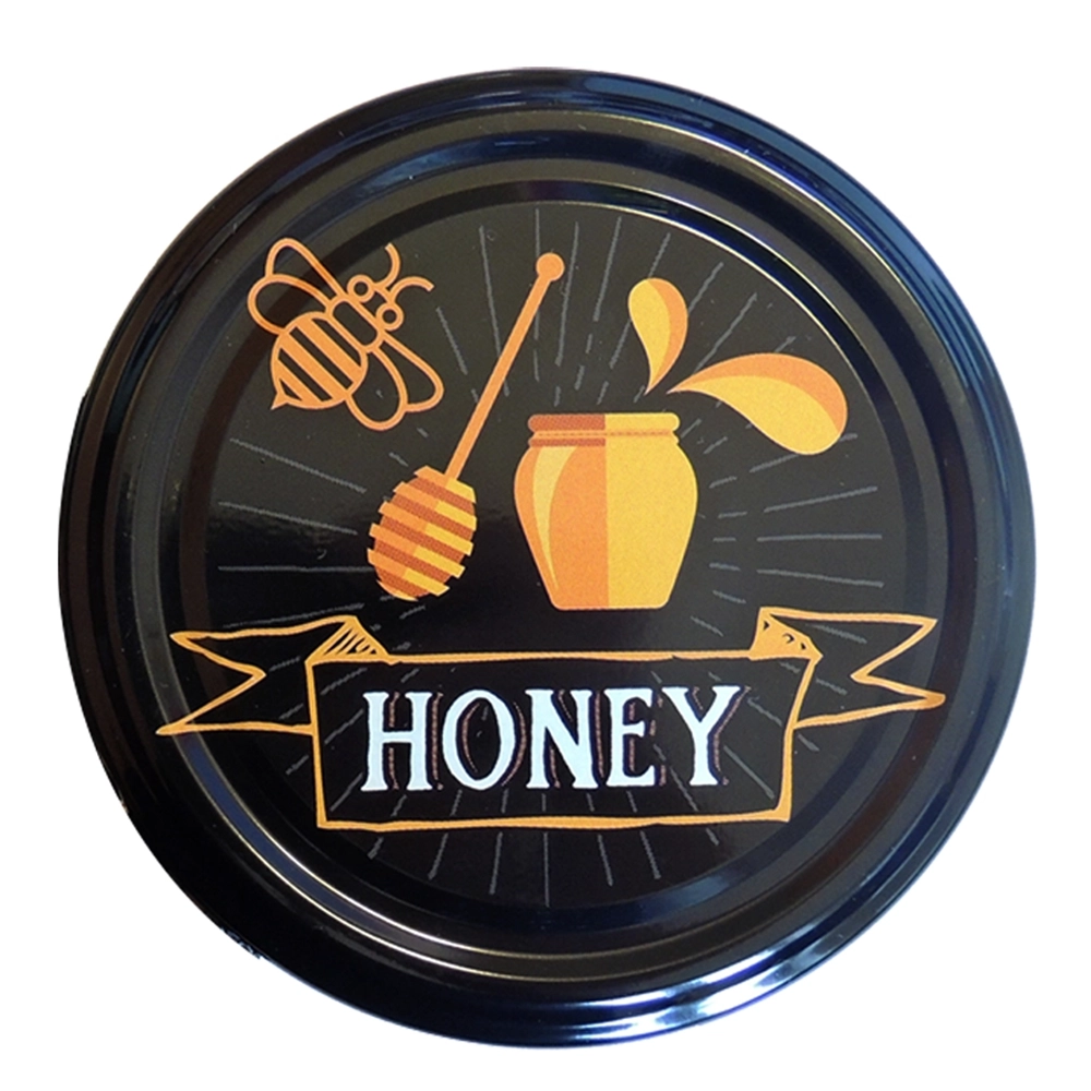 Capac 82mm - Honey pe fundal negru, mod 1