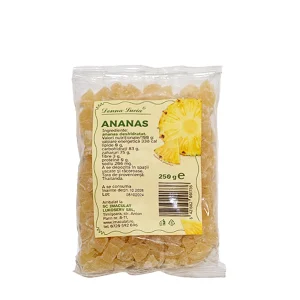 Ananas confiat cuburi - 250g