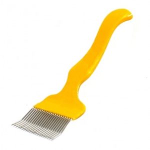Furculita cu dinti indoiti, inox apiluk