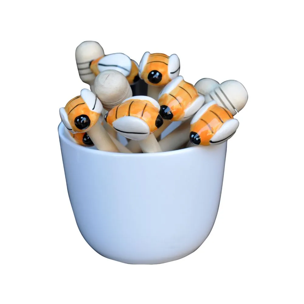 Lingurita de lemn cu albinuta pentru miere