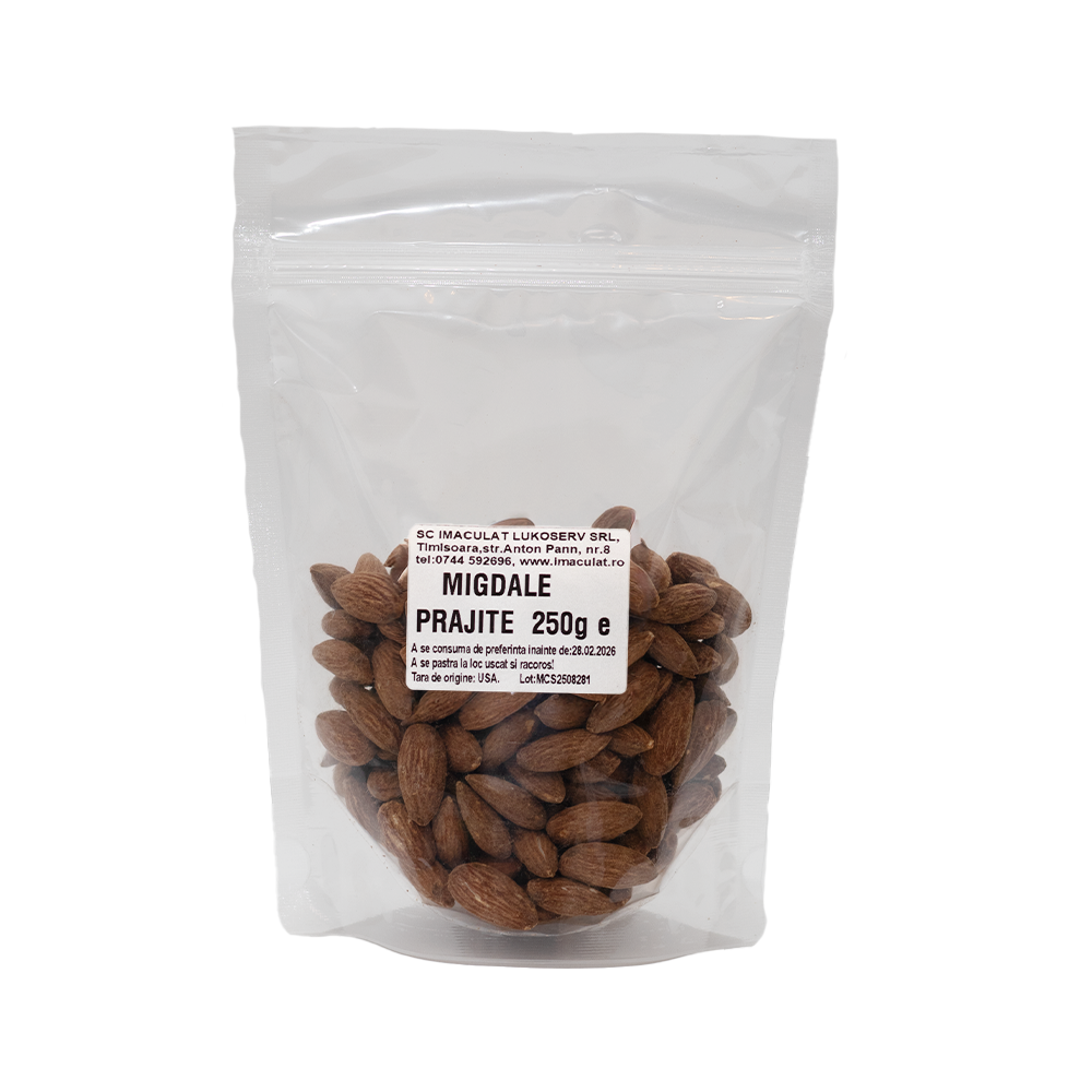 Migdale prajite si sarate - 250g
