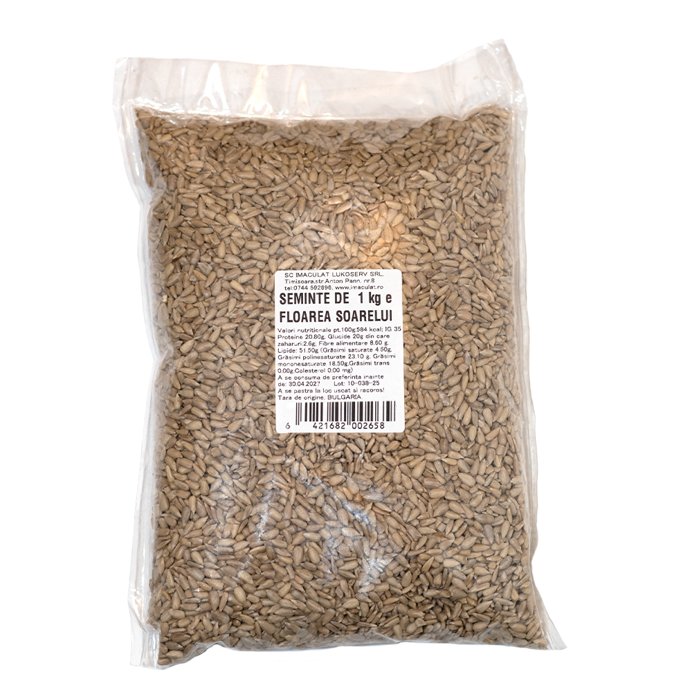 Seminte de floarea soarelui crude - 1kg