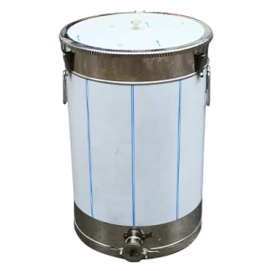 Bidon inox 75l, canea inox si cleme