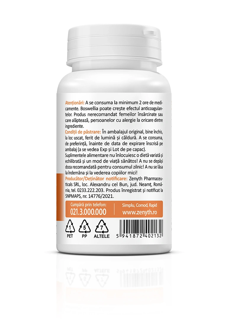 Boswellia 500 mg, 30 capsule