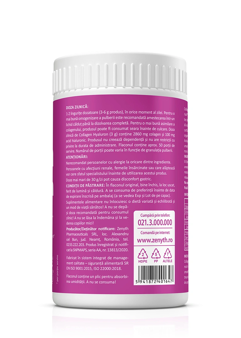Collagen + Hyaluron, 150 g pulbere