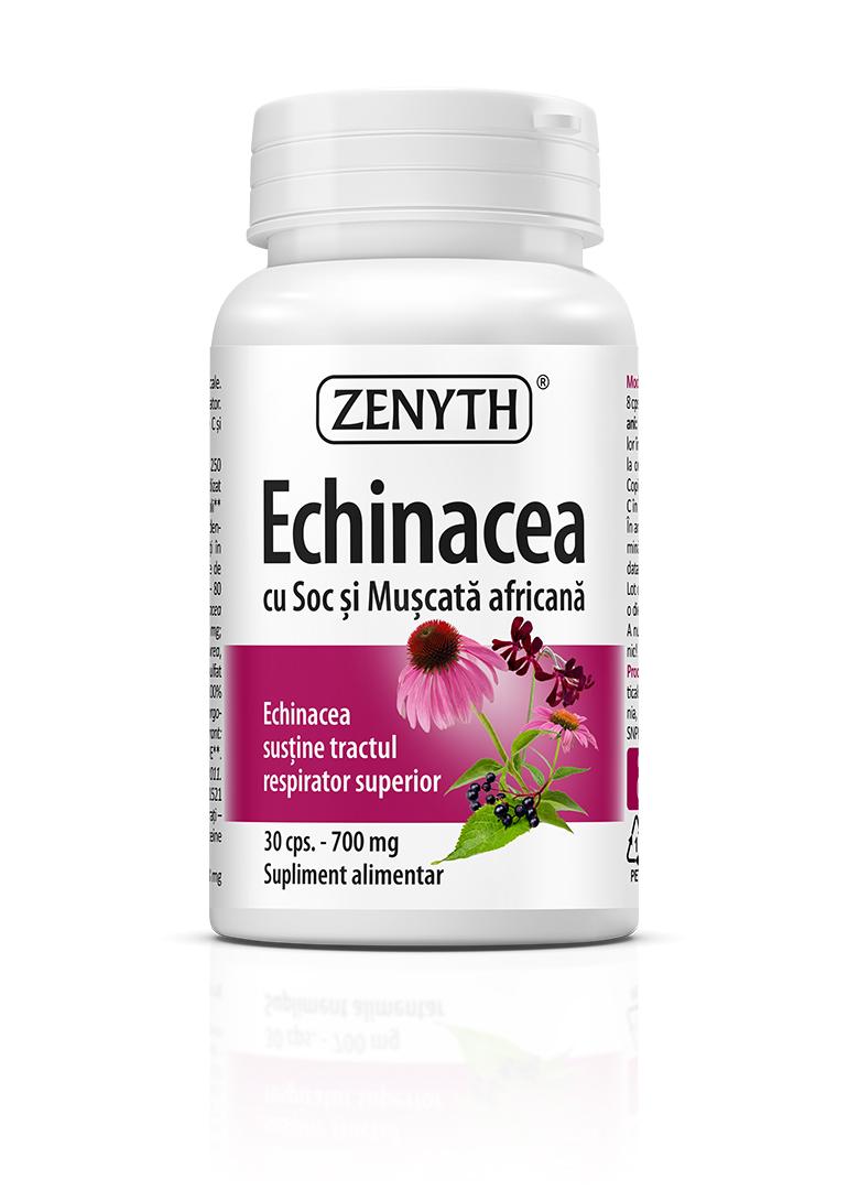 Echinacea cu Soc si Mușcată africană, 30 capsule