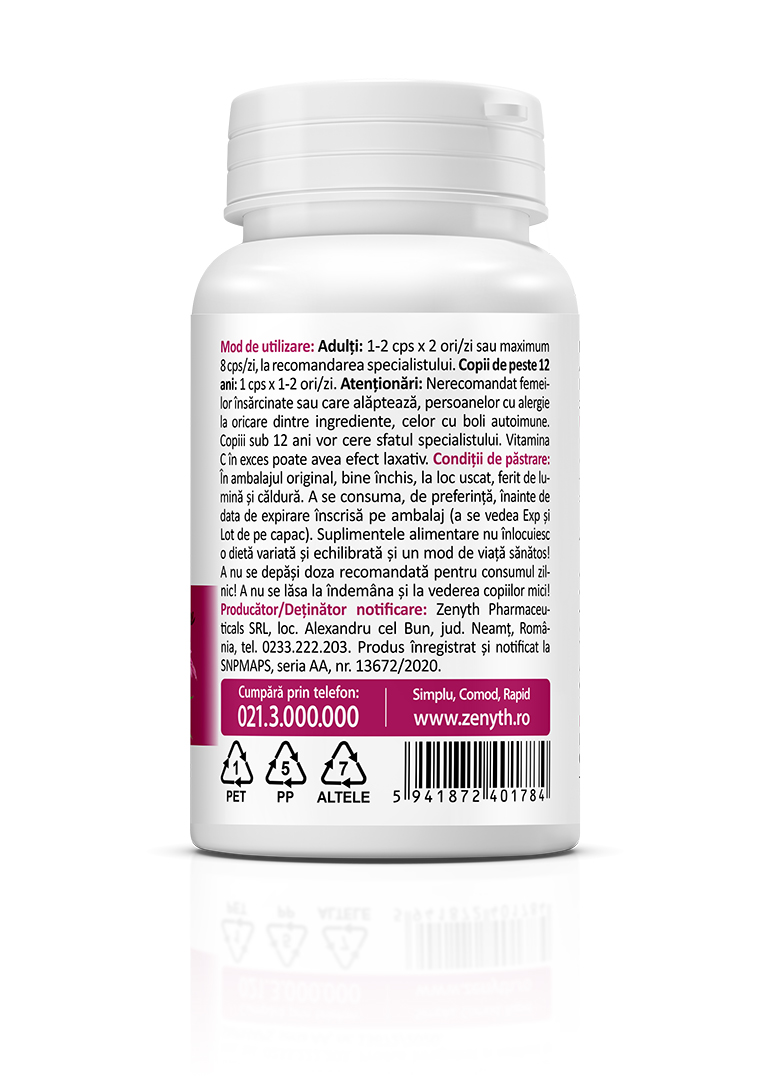 Echinacea cu Soc si Mușcată africană, 30 capsule