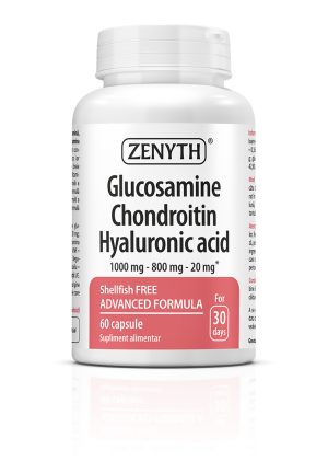 Glucozamină, Condroitină și Acid Hialuronic, 60 capsule