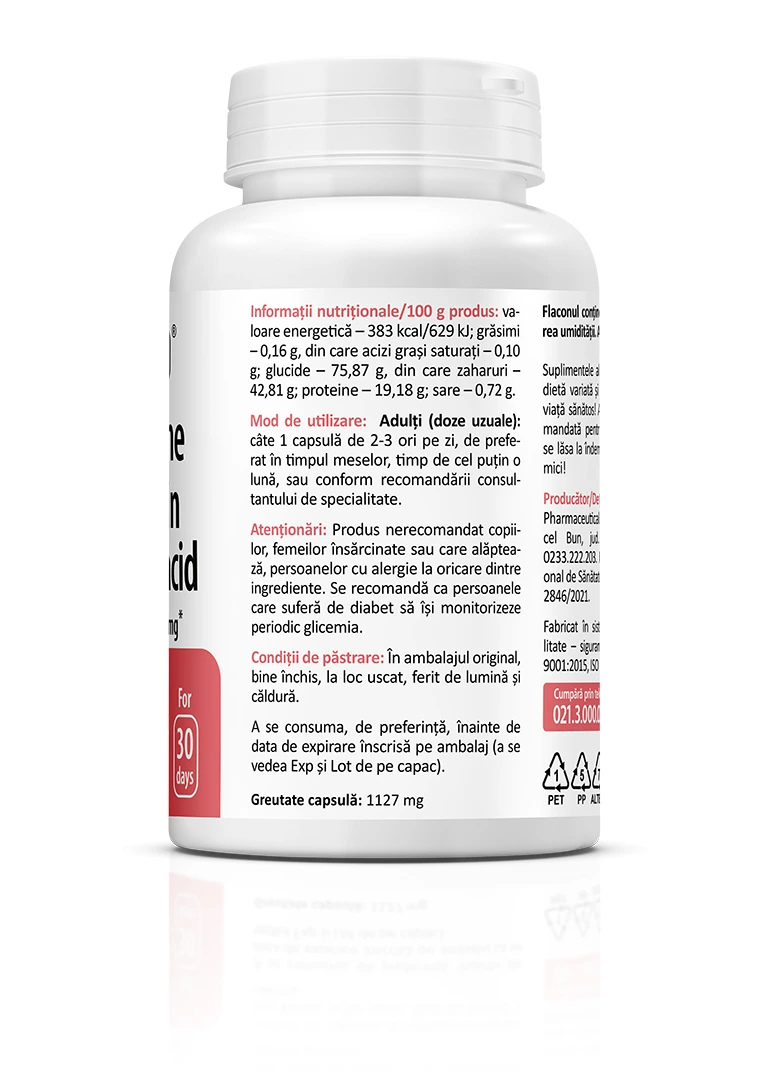 Glucozamină, Condroitină și Acid Hialuronic, 60 capsule