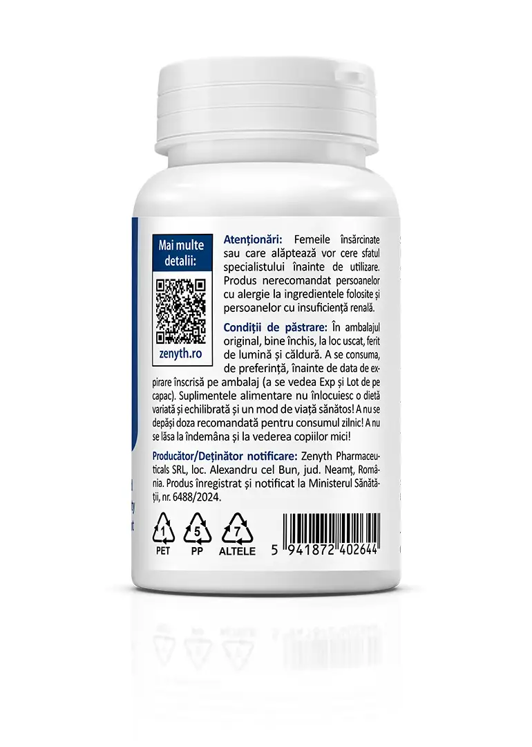 Magneziu Bisglicinat Optimum 900 mg, 60 capsule