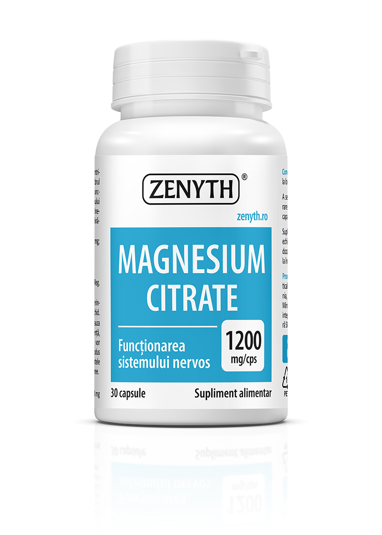 Magneziu Citrat 1200 mg, 30 capsule