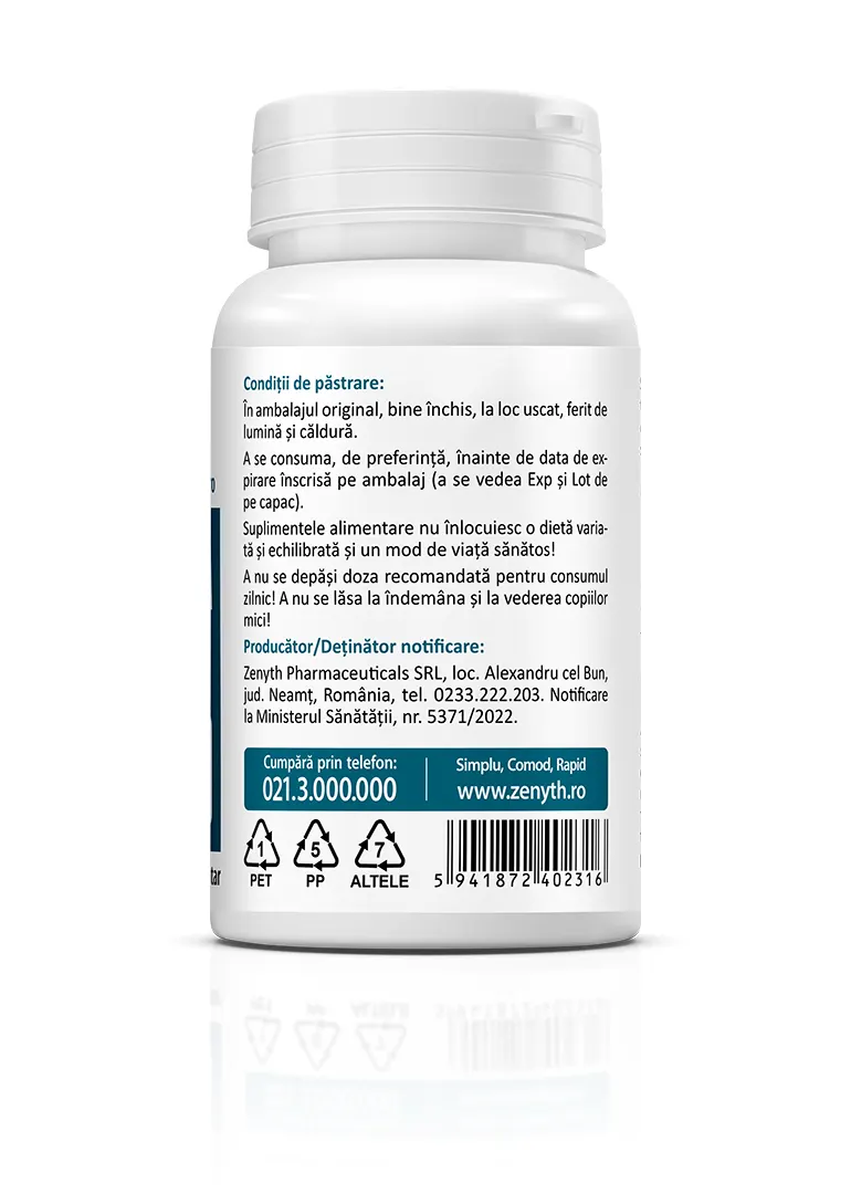 Magneziu Taurat 1000 mg, 30 capsule