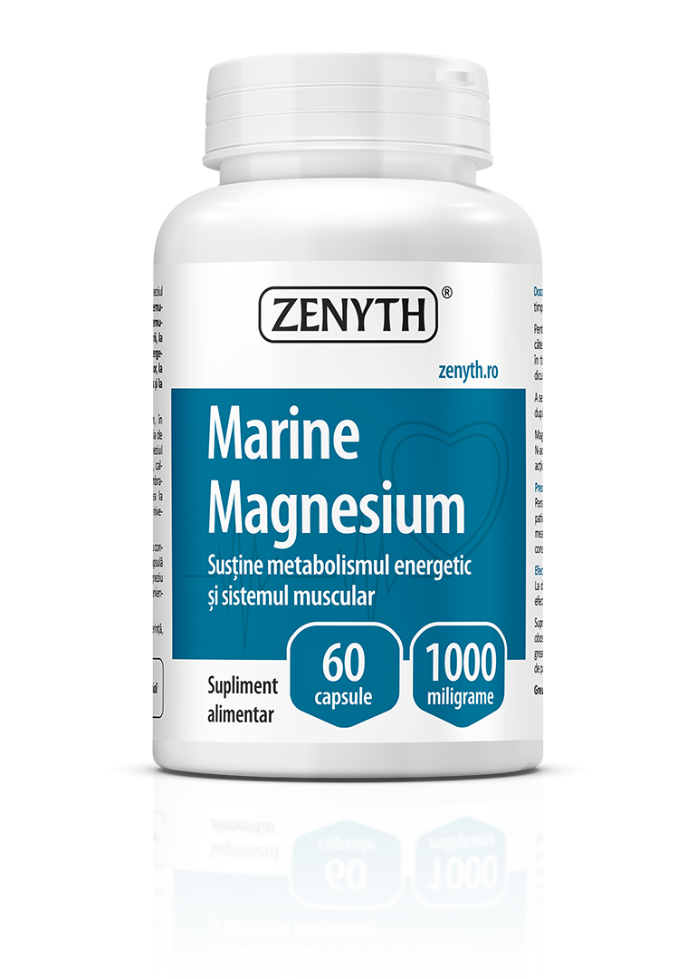 Marine-Magnesium-60-cps Magneziu Marin 1000 mg, 60 capsule