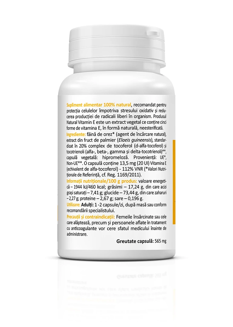 Natural-Vitamin-E-Text-01-2 Vitamina E naturală, 60 capsule