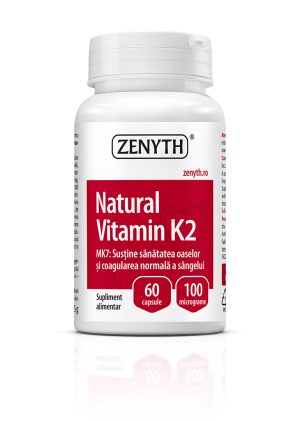 Natural-Vitamin-K2-60-cps Vitamina K2 naturală, 60 capsule