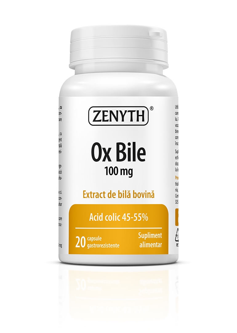 Ox Bile 100 mg, 20 capsule