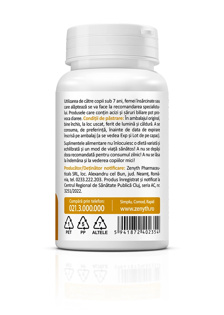 Ox Bile 100 mg, 20 capsule