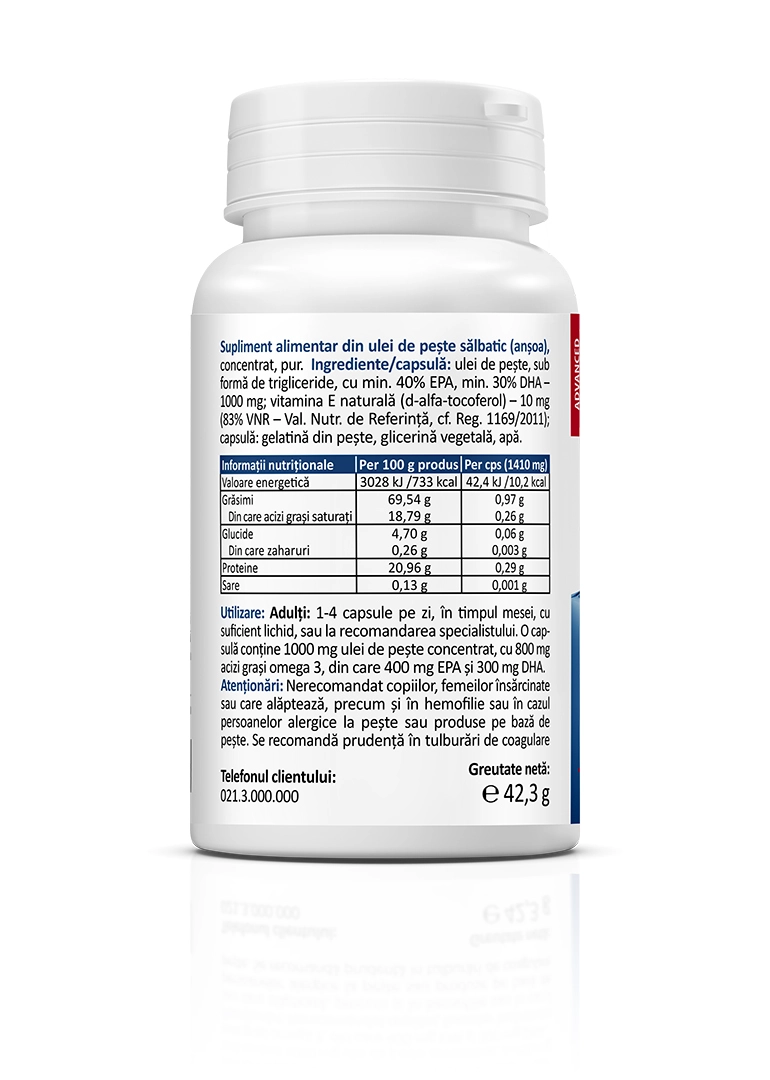 Omega 3 Marin 1000 mg, 60 capsule