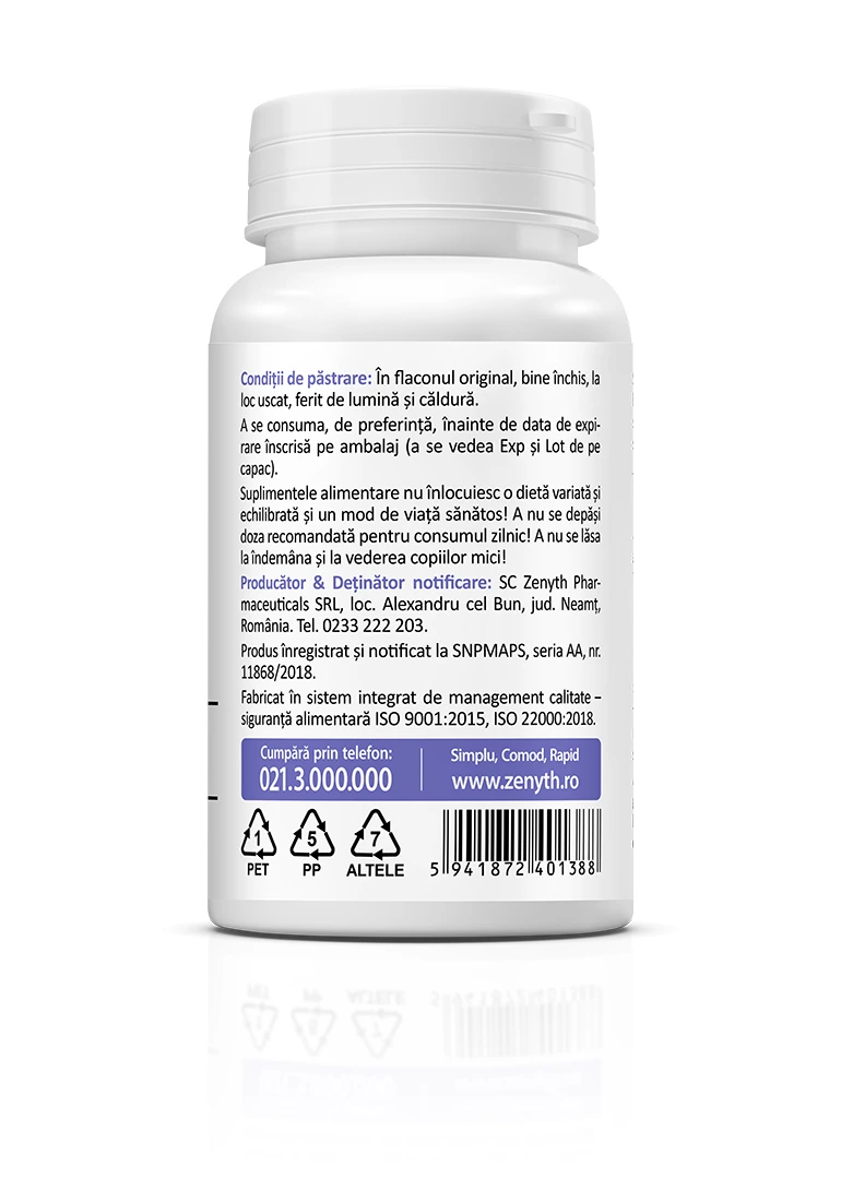 Seleniu 200 mcg, 30 capsule