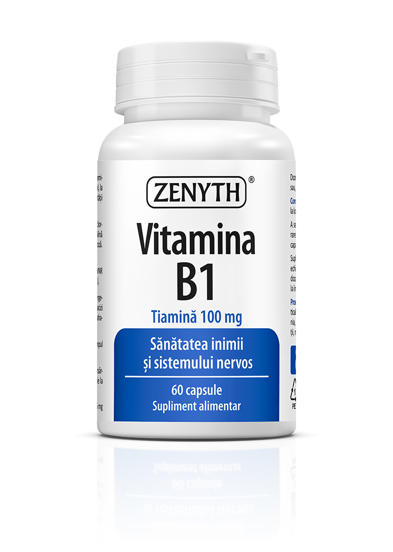 Vitamina-B1-60-cps Vitamina B1 100 mg, 60 capsule