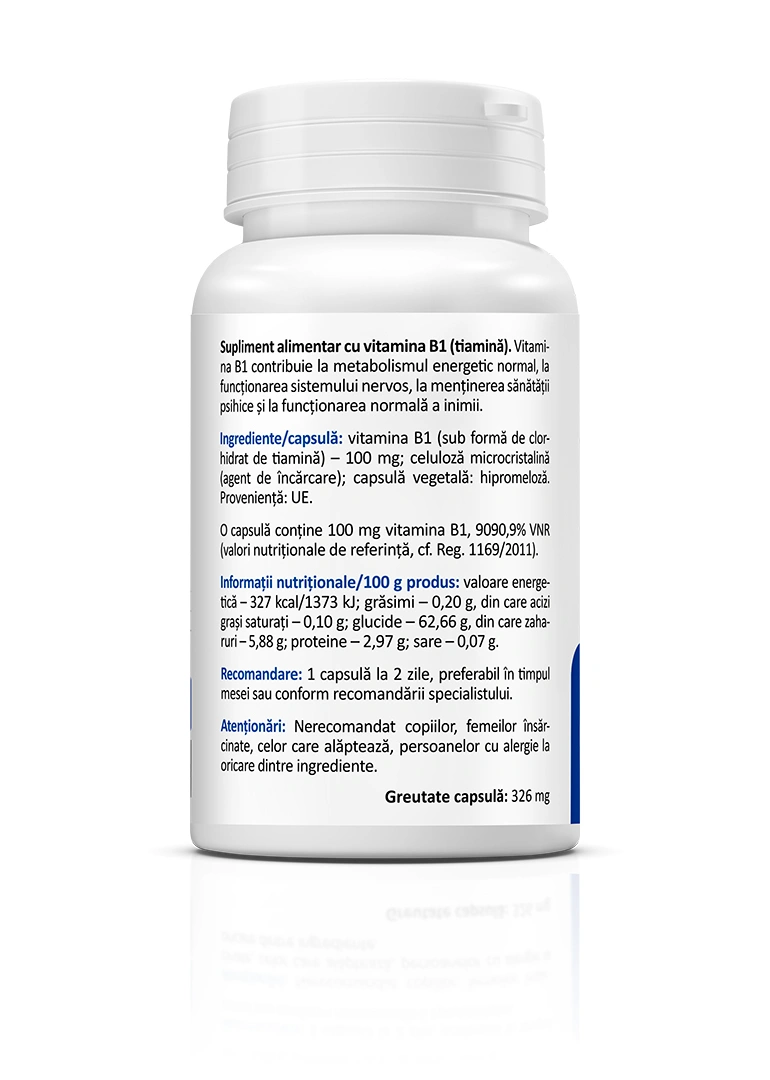 Vitamina-B1-Text-01-1 Vitamina B1 100 mg, 60 capsule
