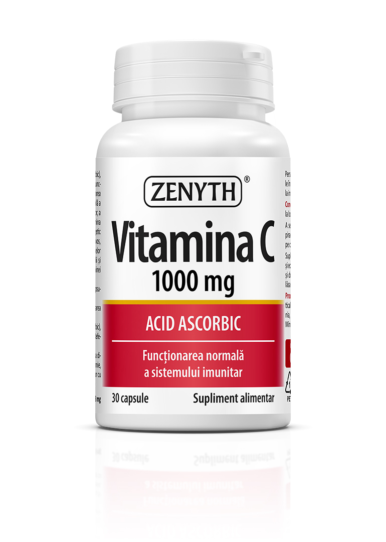 Vitamina C 1000 mg Acid ascorbic, 30 capsule