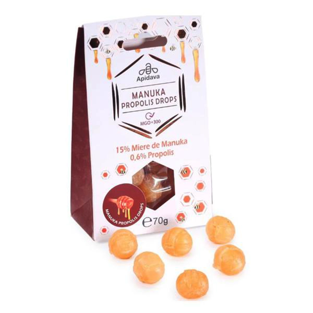 manuka-propolis-drops-70g Dropsuri cu miere de manuka - 70g