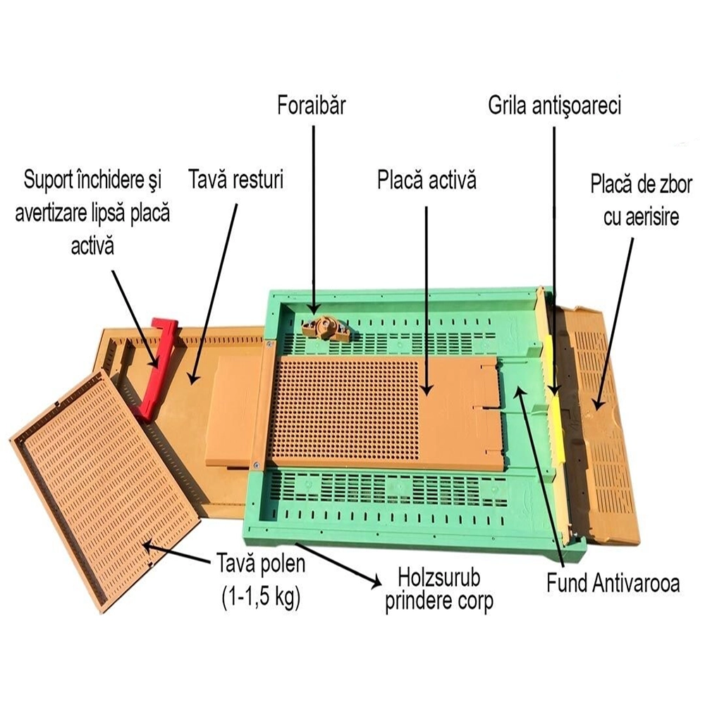 Fund-colector-Apimaye_II Fund stup cu colector de polen Apimaye