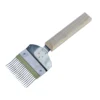 Furculita dinti indoiti inox, maner lemn