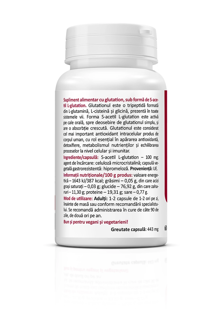 Glutation 100 mg, 60 capsule