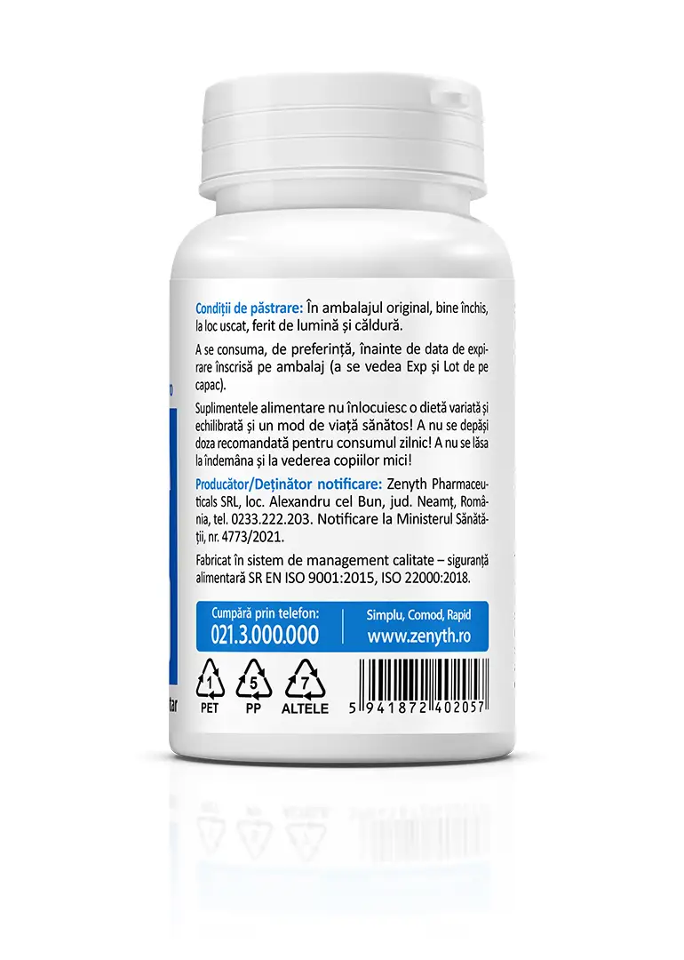 Magneziu Malat 1200 mg, 30 capsule