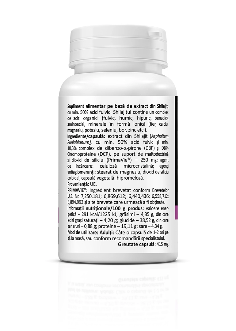 Shilajit Fulvic Complex 250 mg, 30 capsule