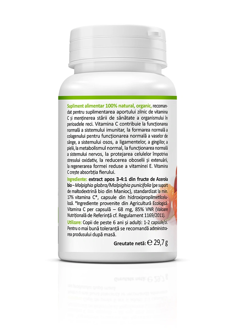 Acerola BIO 400 mg, 60 capsule