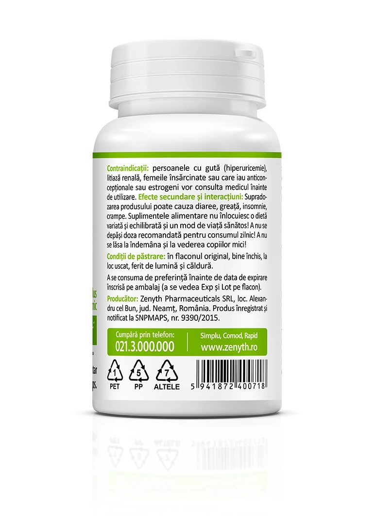 Acerola BIO 400 mg, 60 capsule