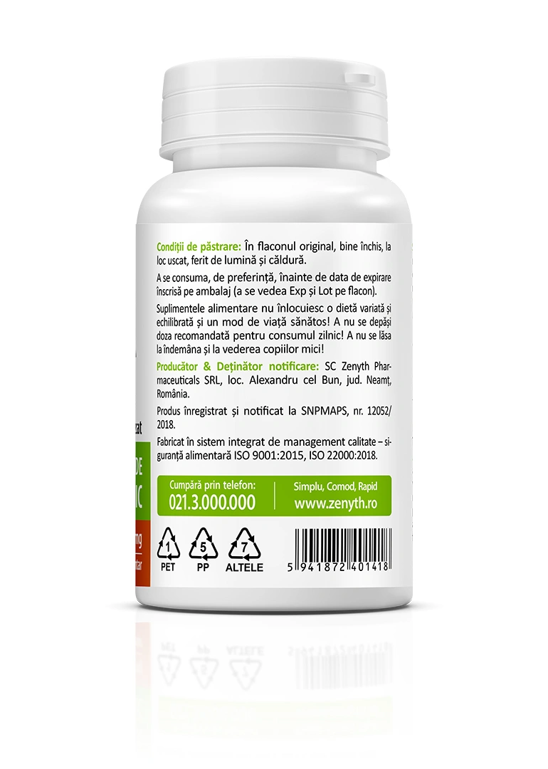 Ganoderma Reishi BIO 300 mg, 60 capsule