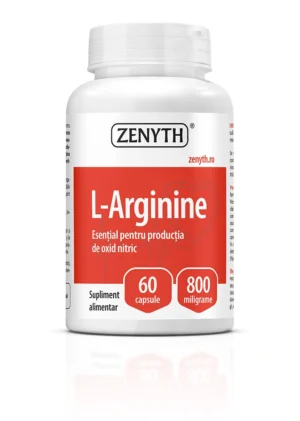 L-Arginine-Cu-reflexie L-Arginină 800 mg, 60 capsule