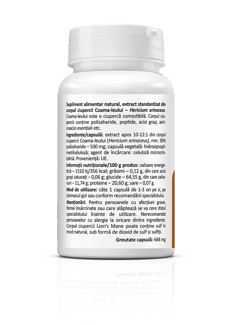 Lion’s Mane 500 mg, 60 capsule