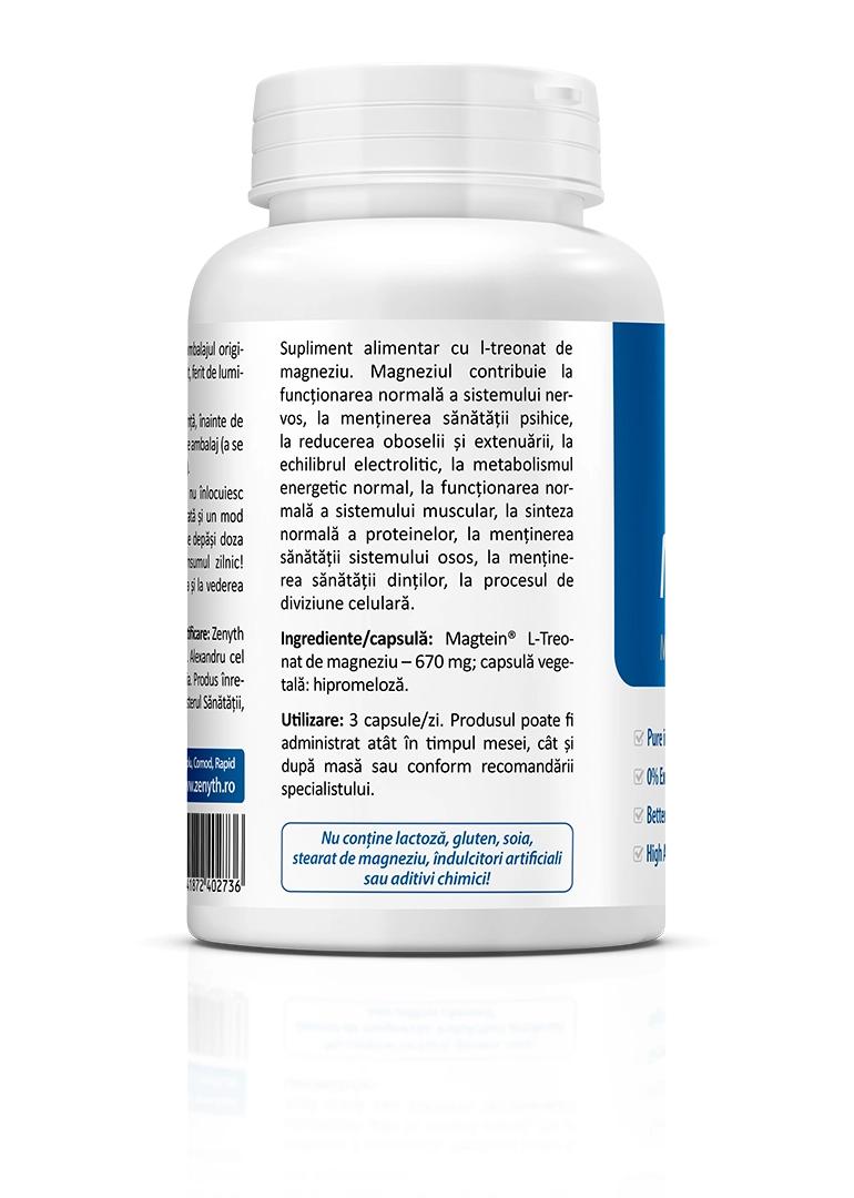 Magneziu Treonat Magtein, 90 capsule