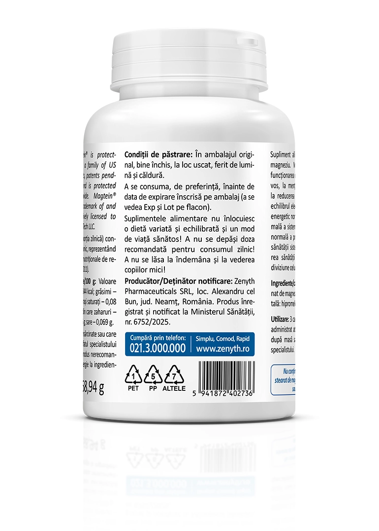 Magneziu Treonat Magtein, 90 capsule