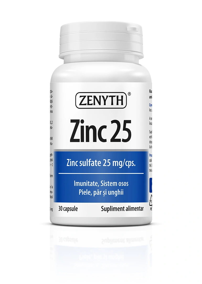 Zinc 25 mg, 30 capsule