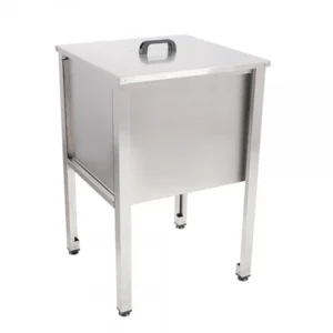 Tavă pentru descăpăcirea ramelor apicole din inox 12 rame Tavă descăpăcire rame apicole din inox cu suport pentru rame și colector de căpăceală