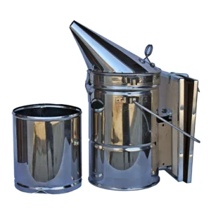 Afumătoare apicolă inox Ø130 mm cu burduf piele