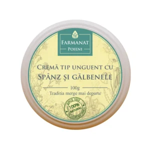 Crema naturala, tip Unguent cu Spanz si Galbenele Crema naturală, tip unguent cu spânz și gălbenele