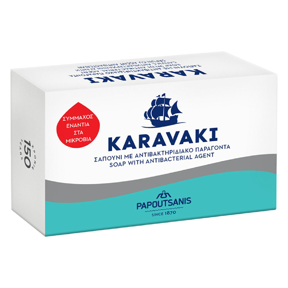 Sapun Solid Antibacterian 125g Săpun antibacterian solid Karavaki Papoutsaints