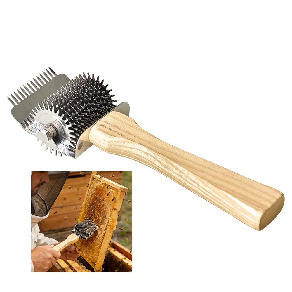 Furculiță de descăpăcit cu rolă din inox