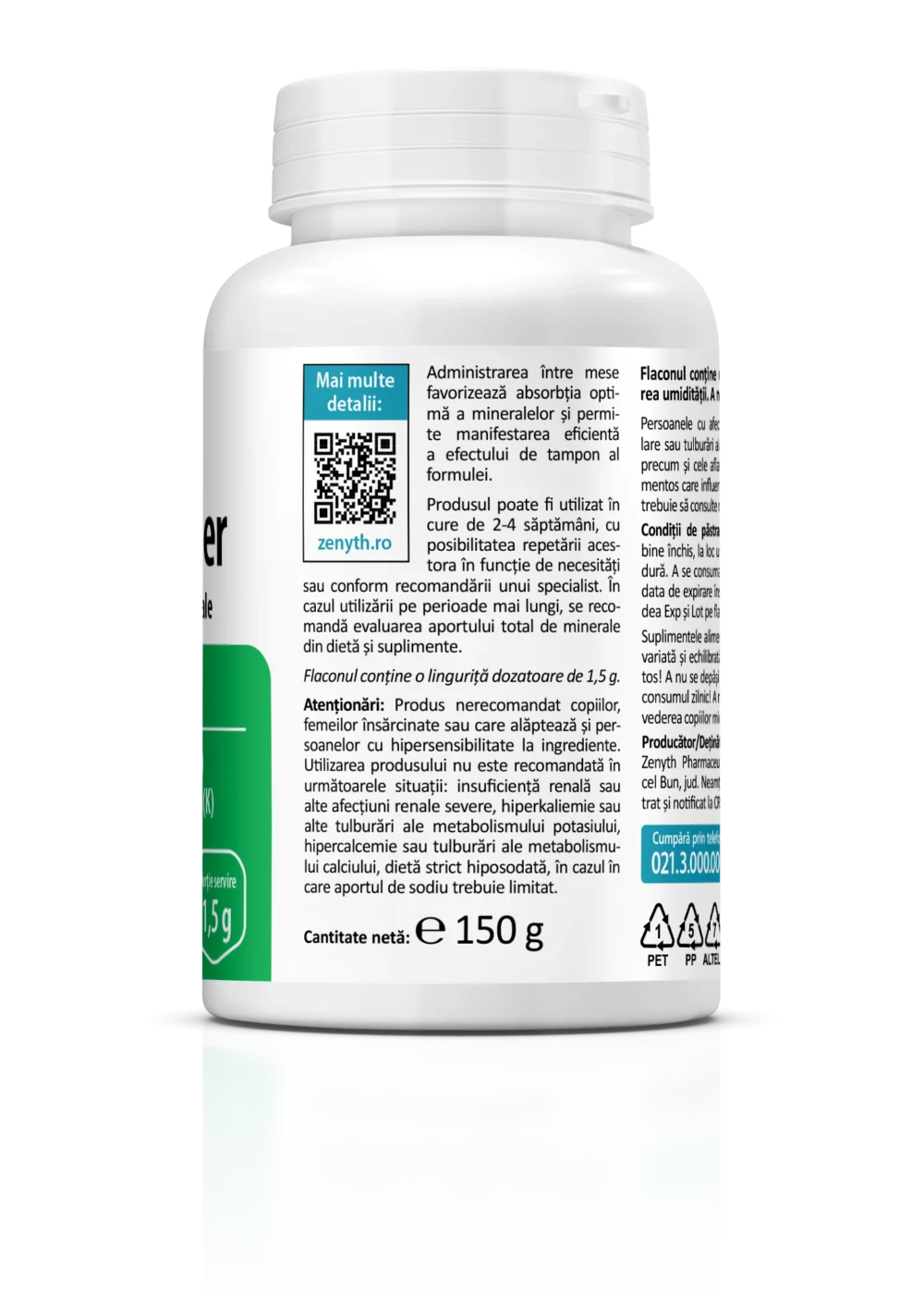 Complex de săruri și electroliți Base Powder,150 g