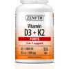 Vitamina D3 5000 UI + K2 Forte, 120 capsule