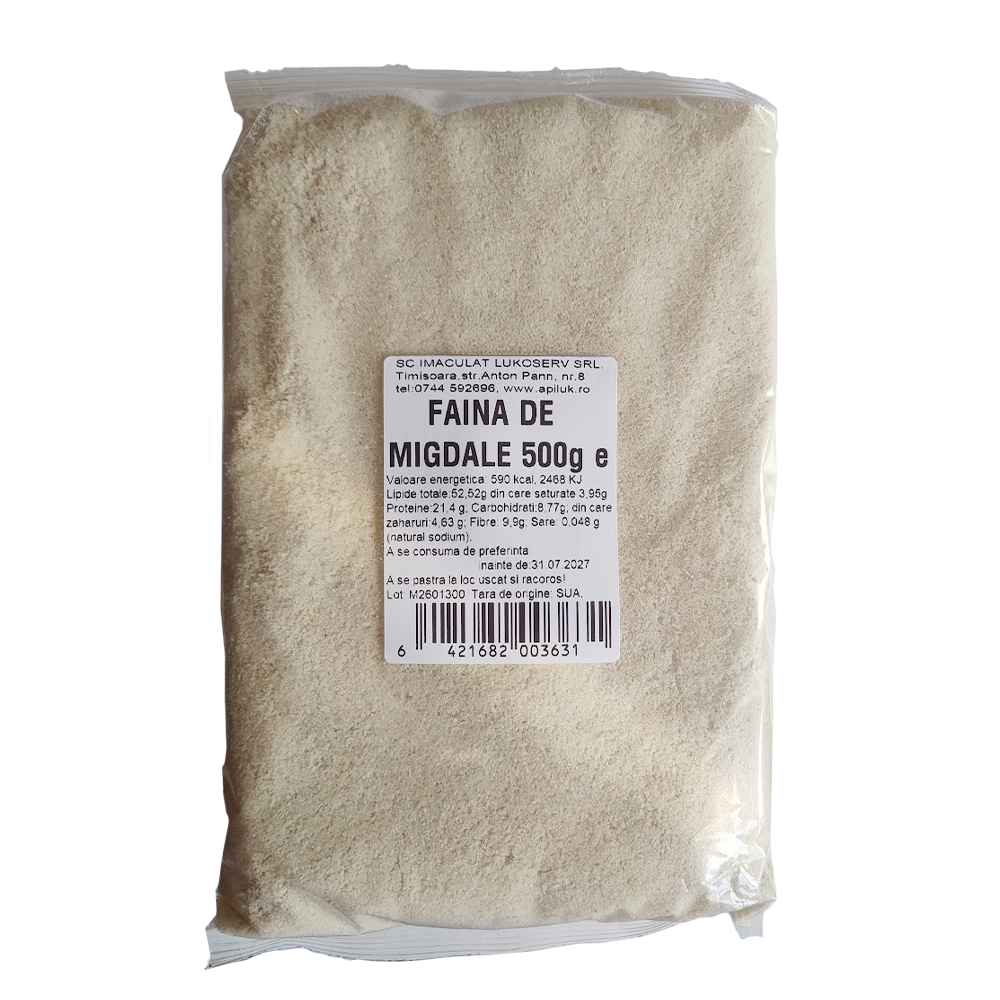 Făină de migdale 500g pentru deserturi