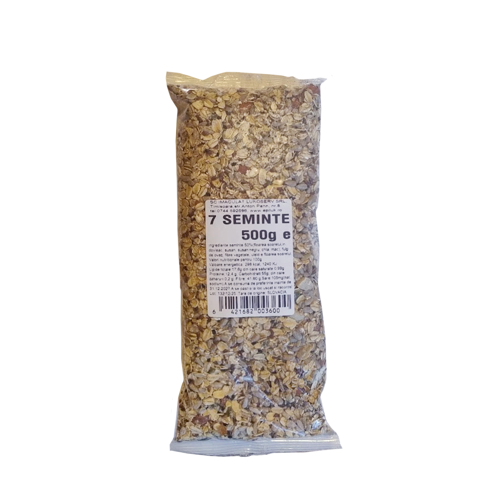 Mix 7 semințe pentru pâine și panificație 500g